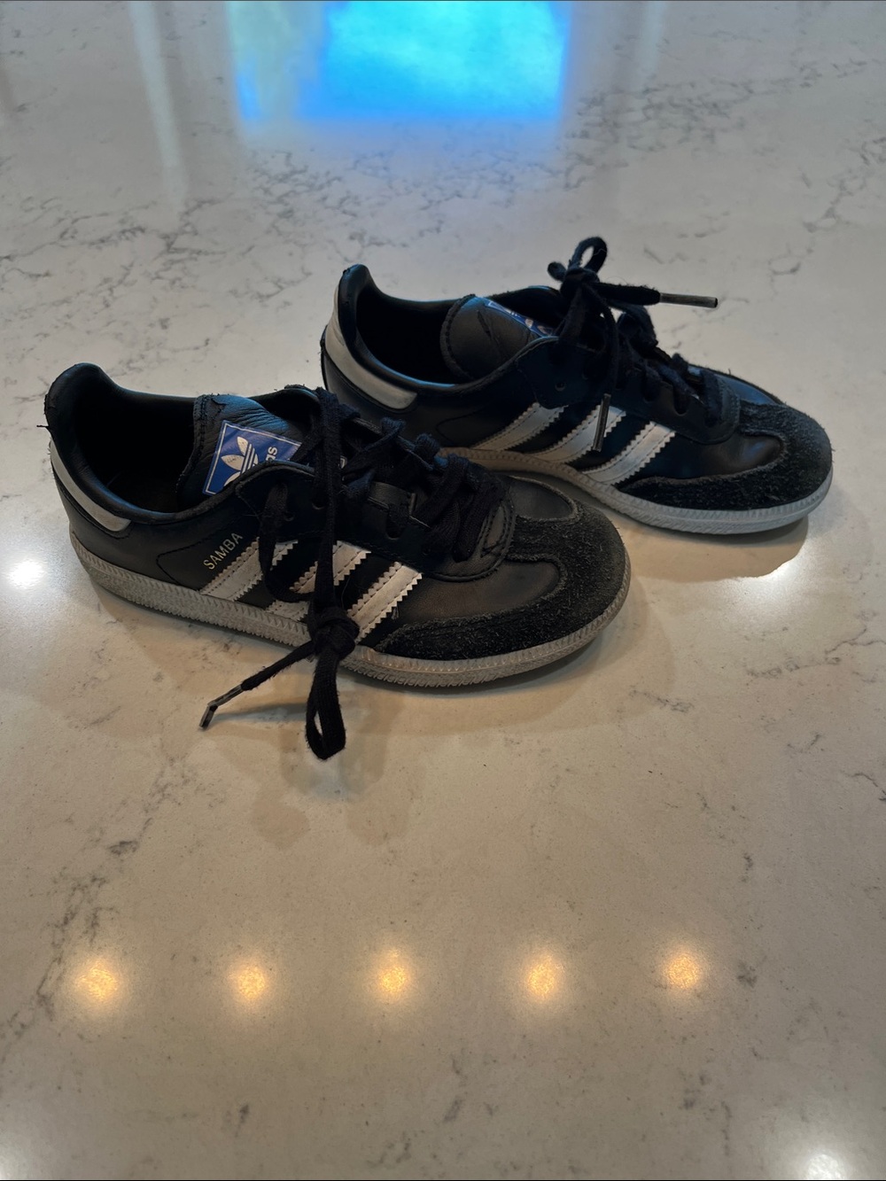 adidas Kids Black and White Samba Sneakers